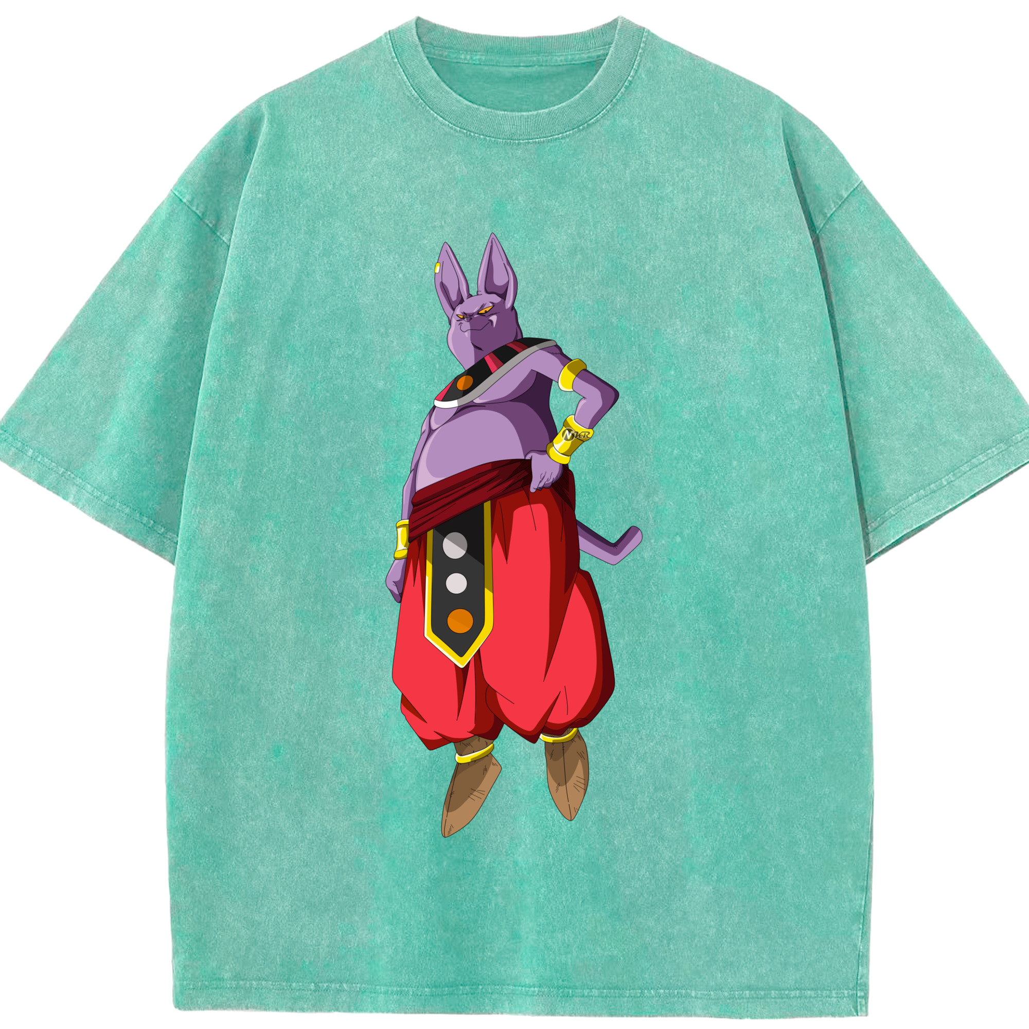 （画像用） ドラゴンボール シャンパ DRAGON BALL Champa 綿100% ヴィンテージ風 半袖Tシャツ（フロントプリント）